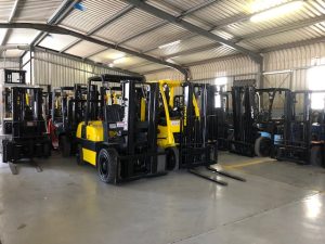 Forklifts in our warehouse